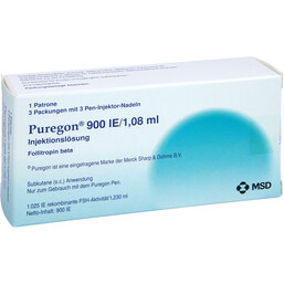 Abbildung: Puregon 900 I.E. / 1,08 ml für Pen Injektionslösung 1 St, Injektionslösung PZN 03693251