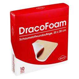 Abbildung: Dracofoam Schaumstoff Wundauflage 20x20cm 10 St, Verband PZN 03693587