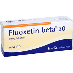 Abbildung: Fluoxetin beta 20 Tabletten 50 St, Tabletten PZN 03702694