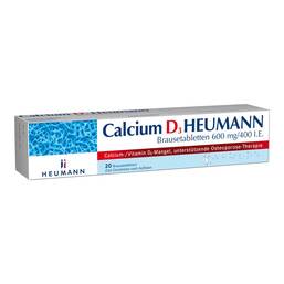 Abbildung: Calcium D3 HEUMANN Brausetabletten 600 mg/400 I. E. 20 St, Brausetabletten PZN 03706120