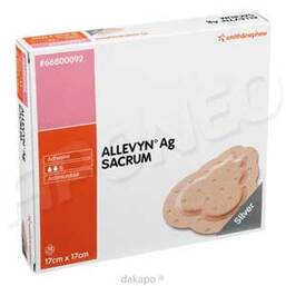 Abbildung: Allevyn Ag Sacrum 17x17 cm Verband 10 St, Verband PZN 03706634