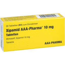 Abbildung: Xipamid 10 mg AAA Pharma Tabletten 30 St, Tabletten PZN 03709271
