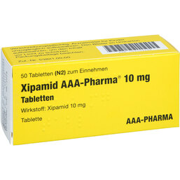 Abbildung: Xipamid 10 mg AAA Pharma Tabletten 50 St, Tabletten PZN 03709288