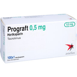 Abbildung: Prograf 0,5 mg Hartkapseln 100 St, Hartkapseln PZN 03709704