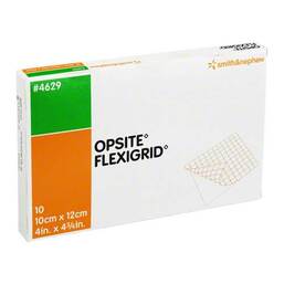 Abbildung: Opsite Flexigrid transparent Wund 10 St, Folie PZN 03722283