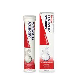Abbildung: Additiva Vitamin C Blutorange Brausetabletten Brausetabletten, 20 St PZN 03724603