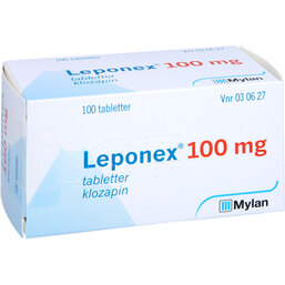 Abbildung: Leponex 100 mg Tabletten 100 St, Tabletten PZN 03730874