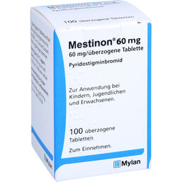 Abbildung: Mestinon 60 mg überzogene Tabletten 100 St, Überzogene Tabletten PZN 03735469