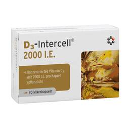 Abbildung: D3-Intercell 2000 I.E. Kapseln 90 St, Kapseln PZN 03735481