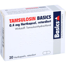 Abbildung: Tamsulosin Basics 0,4 mg Hartkapseln retard. 20 St, Retard-Kapseln PZN 03735529