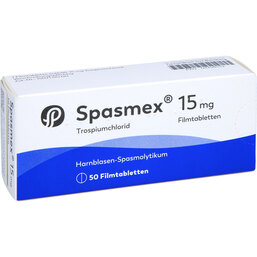 Abbildung: Spasmex 15 Filmtabletten 50 St, Filmtabletten PZN 03748532