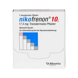 Abbildung: Nikofrenon 10 transdermale Pflaster Pflaster transdermal, 7 St PZN 03749721