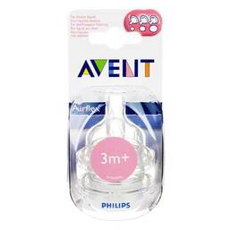 Abbildung: Avent Sauger Airflex variabel 2x 2 St PZN 03753154