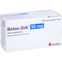 Abbildung: Beloc Zok 95 mg Retardtabletten 50 St, Retard-Tabletten PZN 03754685
