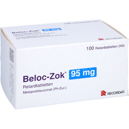 Abbildung: Beloc Zok 95 mg Retardtabletten 100 St, Retard-Tabletten PZN 03754691