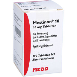 Abbildung: Mestinon 10 mg Tabletten 100 St, Tabletten PZN 03756744