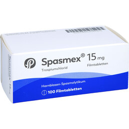 Abbildung: Spasmex 15 Filmtabletten 100 St, Filmtabletten PZN 03758335