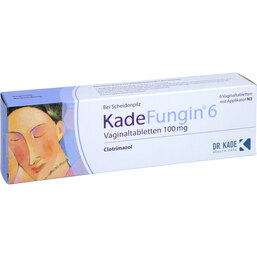 Abbildung: Kadefungin 6 Vaginaltabletten 6 St, Vaginaltabletten PZN 03767831