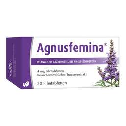 Abbildung: Agnusfemina® 4 mg Filmtabletten Filmtabletten, 30 St PZN 03779461