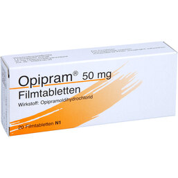 Abbildung: Opipram 50 mg Filmtabletten 20 St, Filmtabletten PZN 03783907