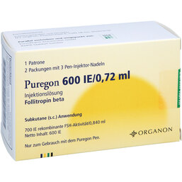Abbildung: Puregon 600 I.E. / 0,72 ml für Pen Injektionslösung 1 St, Injektionslösung PZN 03794845