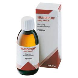 Abbildung: Mundipur spag. Peka N Saft Saft, 150 ml PZN 03796330