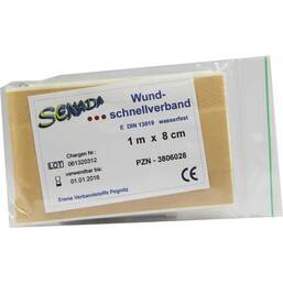 Abbildung: Senada Wundschnellverband 8x100 cm wasserfest 1 St, Verband PZN 03806028