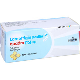 Abbildung: Lamotrigin Desitin Quadro 100 mg Tabletten 100 St, Tabletten PZN 03806330