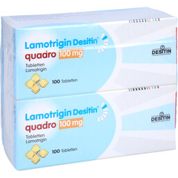 Abbildung: Lamotrigin Desitin Quadro 100 mg Tabletten 200 St, Tabletten PZN 03806376