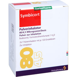 Abbildung: Symbicort Pulverinhalator 80 2 St, Inhalationspulver PZN 03811934