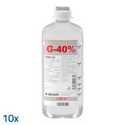Abbildung: Glucose 40% B.Braun Ecoflac Plus Infusionslösung 10X500 ml, Infusionslösung PZN 03816630