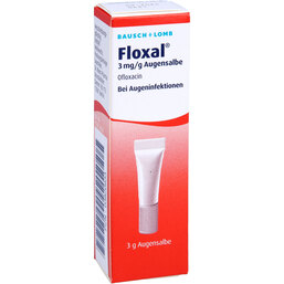 Abbildung: Floxal 3 mg / g Augensalbe 3 g, Augensalbe PZN 03820933