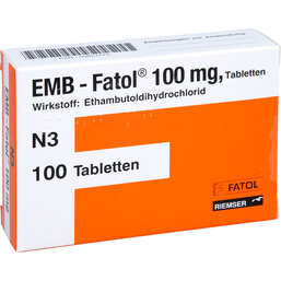Abbildung: Emb Fatol 100 mg Tabletten 100 St, Tabletten PZN 03827272
