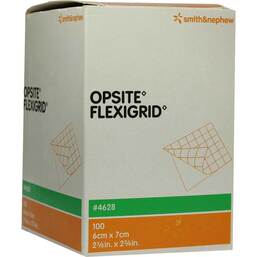 Abbildung: Opsite Flexigrid transparent Wund 100 St, Folie PZN 03833539