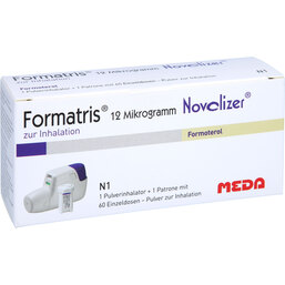 Abbildung: Formatris 12µg Novolizer 1x60 ED Inhalator + Patrone 1 St, Inhalationspulver PZN 03840522