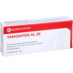 Abbildung: Tamoxifen AL 20 Tabletten 30 St, Tabletten PZN 03852301
