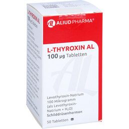 Abbildung: L-Thyroxin AL 100 µg Tabletten 50 St, Tabletten PZN 03853890