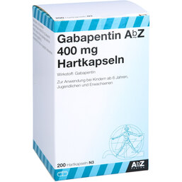 Abbildung: Gabapentin AbZ 400 mg Hartka 200 St, Hartkapseln PZN 03854004