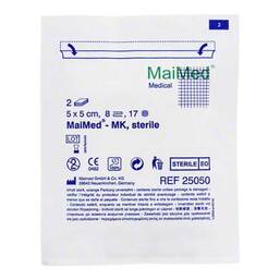 Abbildung: Mullkompressen 5x5 cm 8-fach steril 5X2 St, Kompressen PZN 03856084