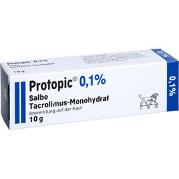 Abbildung: Protopic 0,1% Salbe 10 g, Salbe PZN 03863121