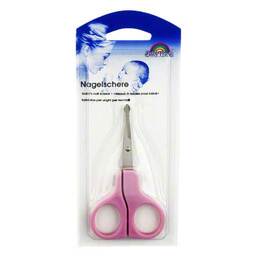 Abbildung: Babyschere gebogen rosa BF 9 cm 1 St PZN 03871787