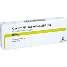 Abbildung: Klacid Filmtabletten 10 St, Filmtabletten PZN 03873148