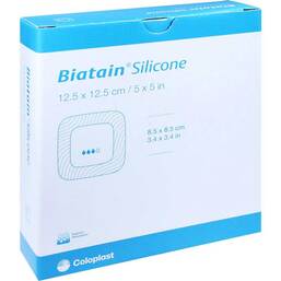 Abbildung: Biatain Silicone Schaumverband 12,5x12,5 cm 10 St, Verband PZN 03879702