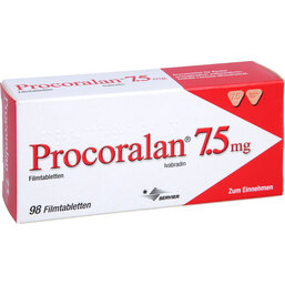 Abbildung: Procoralan 7,5 mg Filmtablet 98 St, Filmtabletten PZN 03880579