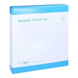 Abbildung: Biatain Silicone Ag Schaumverband 12,5x12,5 cm 5 St, Verband PZN 03880734