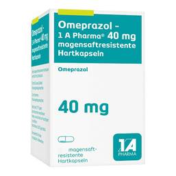 Abbildung: Omeprazol 1A Pharma 40 mg magensaftresis.Hartkapseln 30 St, Magensaftresistente Hartkapseln PZN 03881811