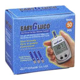Abbildung: Easygluco Blutzucker Teststr Teststreifen, 50 St PZN 03886530