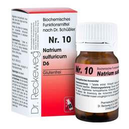 Abbildung: Biochemie 10 Natrium sulfuricum D 6 Tabletten Tabletten, 200 St PZN 03886671