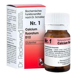 Abbildung: Biochemie 1 Calcium fluoratum D 12 Tabletten Tabletten, 200 St PZN 03886725