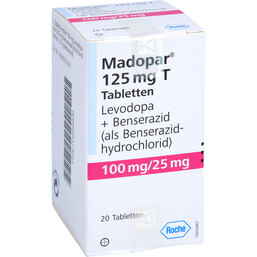 Abbildung: Madopar 125 T Tabletten 20 St, Tabletten PZN 03888606